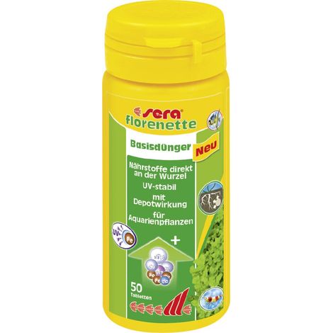 Sera Dünger für Aquarienpflanzen florenette 50 Tabs Pflanzendünger