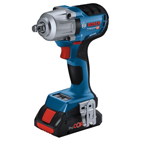 Bosch Professional 18V System GDS 18V-450 HC - Atornillador de impacto a batería (Brushless, 450 Nm, 800 Nm par de arranque, 2 baterías x 5,0 Ah, en L-BOXX)
