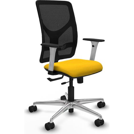 Chaise de bureau piqueras y crespo Motilla noir aluminium nylon (1/2)