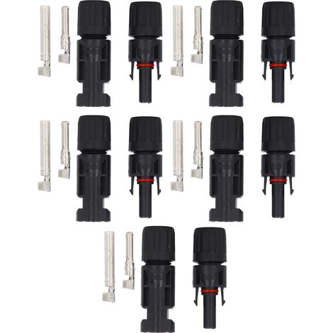 Wasserdichter 5-paariger Solarstecker (Stecker/Buchse) gemäß IP67, 1000 V 30 A Photovoltaik-Modulkabel, Hochspannungsstecker für PV-Systeme (1/5)