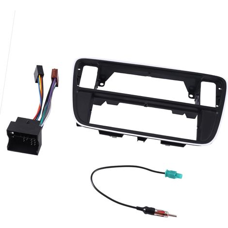 Cadre d'installation d'autoradio DIN simple DIN - Adaptateur de façade d'autoradio stéréo pour tableau de bord (1/5)