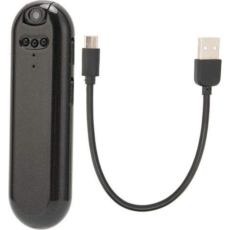 Digitale 1080p HD-Überwachungskamera mit Nachtsicht und Loop-Aufnahme, ideal für Zuhause und Interviews, inklusive 32 GB Speicher.
