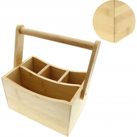 BOÎTE DE RANGEMENT EN BAMBOU POUR USTENSILES (1/5)