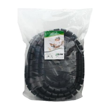 Canaletta per cavi flessibile InLine nera 10 metri