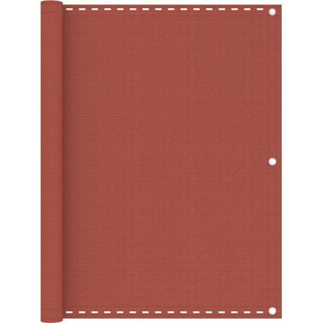 vidaXL Toldo para balcón HDPE terracota 120x600 cm (1/5)