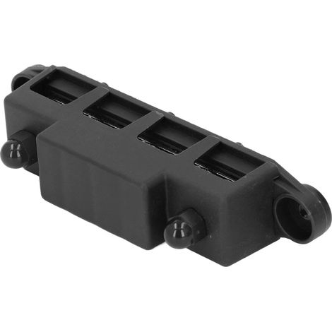 Module barre collectrice M8 4 bornes 48VDC 250A boîtier répartiteur pour VR voilier bateau ABS laiton noir (1/5)