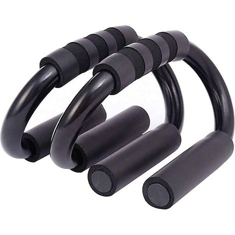Support pour barres de pompes - Barres de pompes Press Up avec poignées en mousse antidérapantes pour une meilleure prise en main et un entraînement de force optimal pour la poitrine, les bras et les (1/5)