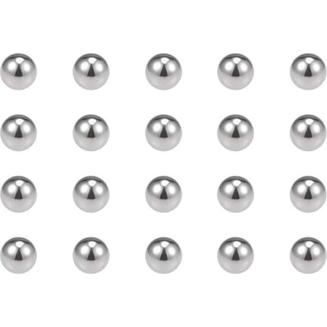 Billes Acier Inoxydable 440C pour Roue Vélo Moyeu VTT Roulement à Billes G100 Billes Précision 1/8" 100Pcs (1/4)