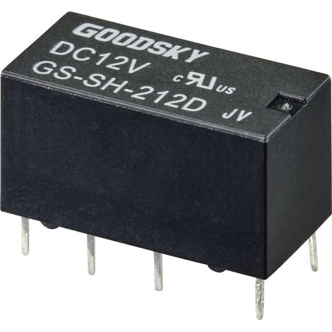 GoodSky GS-SH-212D Printrelais 12 V/DC 2 A 2 Wechsler 1 St. Tube (1/2)