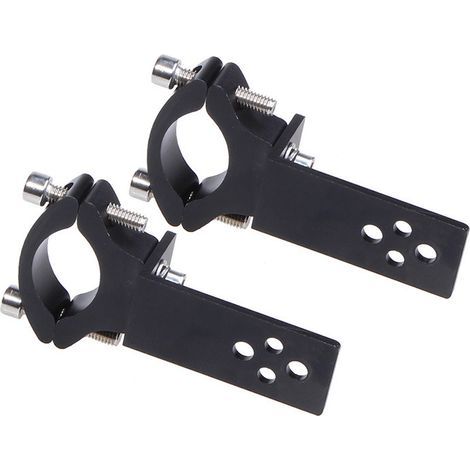 Set mit 2 Motorrad-Gabelrohrschellen – Horizontale/vertikale Montage – LED-Lichtleistenbefestigung – 22 mm–36 mm (1/5)