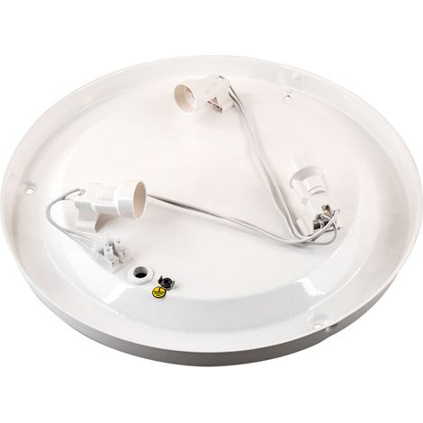 Base a soffitto Marim 3xe14 h.5,5xd.31,5cm bianco