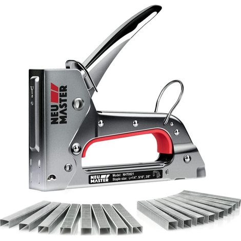 Handtacker Set Typ 53 8mm 10mm 1600 Klammern Grau (1/5)