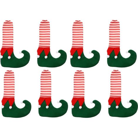 Tapis de Noël pour pieds de table et de chaise, chaussettes décoratives pour meubles, décoration de chaise de Noël, chaussettes pour pieds de meubles de Noël (1/5)
