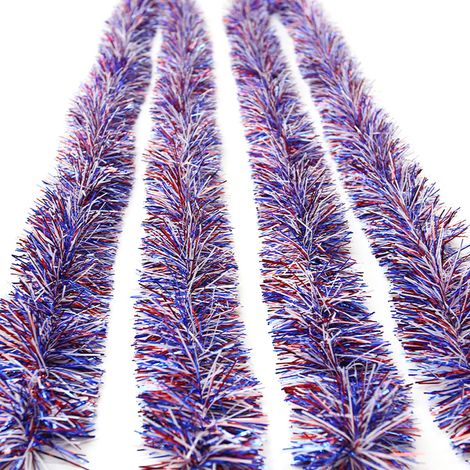 Guirlande Patriote - Guirlande En Feuille Métallique Multi-Couche - Pour Fête Nationale 4 Juillet Anniversaire Célébration Événement Spécial - 6 Pièces (1/5)