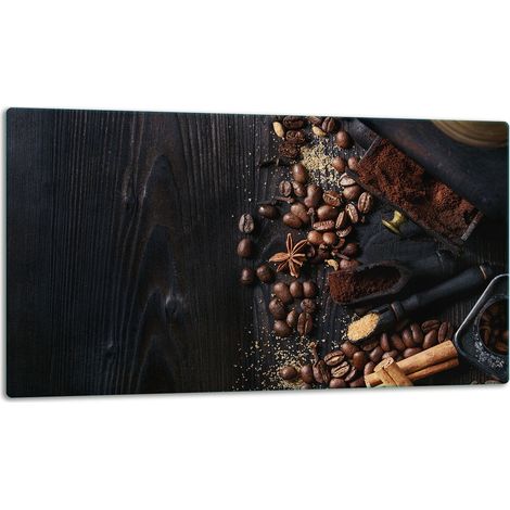 Glasschneidebrett 52x30 Kaffee (1/5)