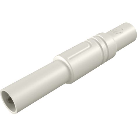 Hirschmann Test & Measurement LAS S G Sicherheits-Lamellenstecker Stecker, gerade Stift-Ø: 4 mm Weiß