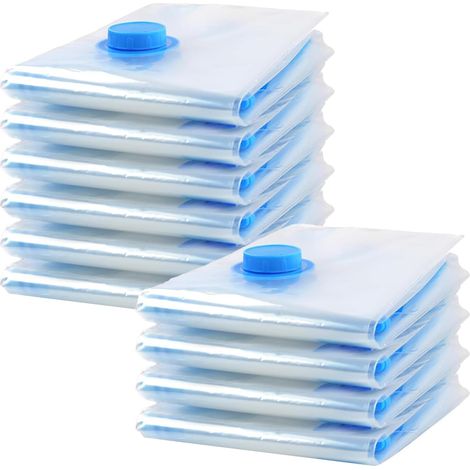 10 Pièces Sac Sous Vide Vetement Aspirateur, Vacuum Storage Bags (1/5)