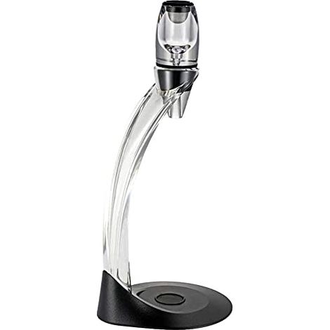Aeratore per vino Deluxe con supporto, caraffa per vino di lusso, decanter, versatore per vino (Deluxe)