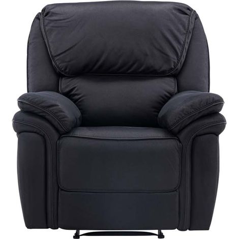 Saranda Sessel , Recliner mit Fußstütze schwarz.