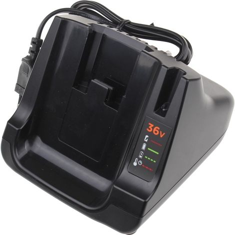 Chargeur de batterie 36V pour électroportatif – Technologie lithium-ion – 4A – Compatible avec Black&Decker – Charge rapide