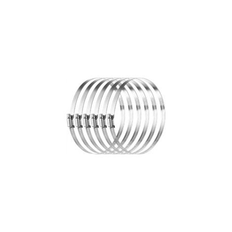 Schlauchschellen, Schlauchschellen aus Edelstahl 304, verstellbare Schlauchschellen 141 mm – 165 mm, Schlauchschellen (6er-Set) – Crezuo (1/4)