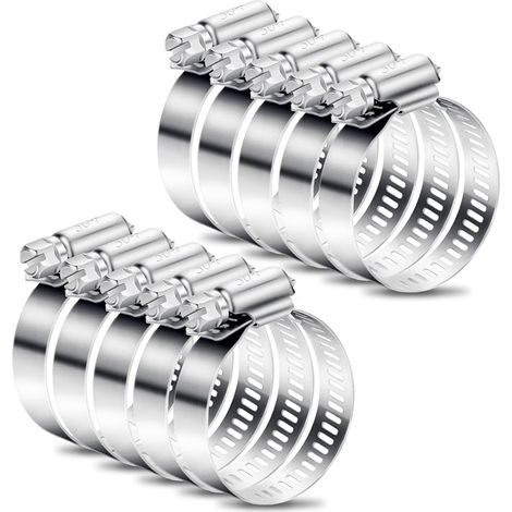 Adjustable Stainless Steel Metal Hose Clamps 21-44 mm for Cooker Hood Exhaust Pipe Fan (1/5)