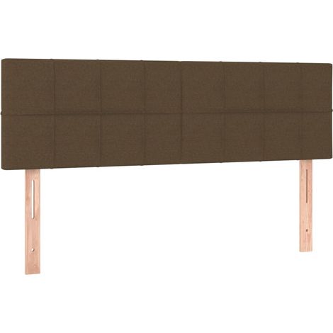 Maison Exclusive - Kopfteile Dunkelbraun 144x5x78/88 cm Stoff