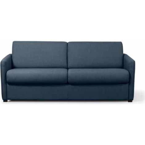 Canapé Convertible 3 Places "Aly" 178cm Bleu Canard (1/5)