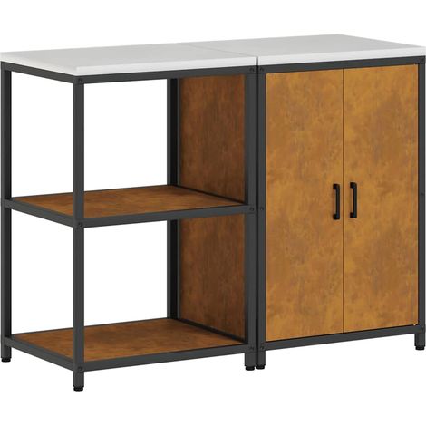 Ensemble de rangement cuisine,Armoire de cuisine avec étagère 2 pcs Rouillé CFW25747 (1/5)