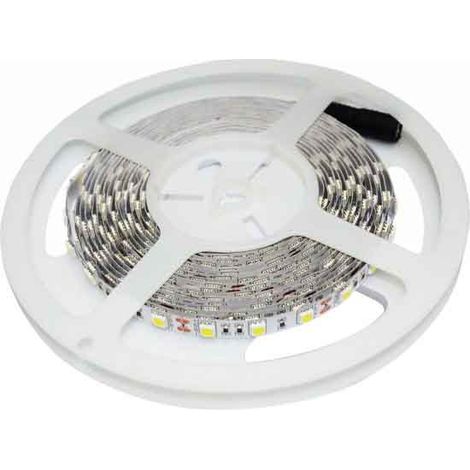V-Tac – Ruban LED 5m SMD5050 RGB 50W DC12V IP20 – 300 LEDs sécables – Adhésif 3M haute résistance – Éclairage direct et indirect (1/10)