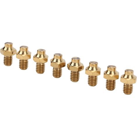 RISK Set mit 8 rutschfesten Pedalschrauben aus Titanlegierung für Mountainbikes, M4x5mm, goldfarben (1/5)