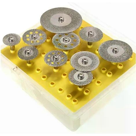 10-teiliges Set Diamanttrennscheiben (235 mm/3 mm/317 mm Schaftdurchmesser) für Dremel-Rotationswerkzeuge – JXLGV (1/4)