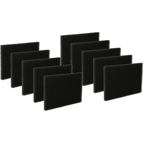 vhbw 10x Filtro salvamotore gommapiuma compatibile con robot aspirapolvere, aspirapolvere multiuso sostituisce 109616800/8, 1096168008, 421000466500/7, 4210004665007
