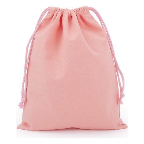 Juego de 10 bolsas de tela de 7 x 10 cm, de algodón con cordón, ideales para cumpleaños, regalos de boda y joyas. (Rosa empolvado) (1/5)