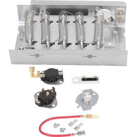 Kit d'éléments chauffants pour sèche-linge, Thermostat, fusible thermique, pièce de rechange pour chauffage (1/4)