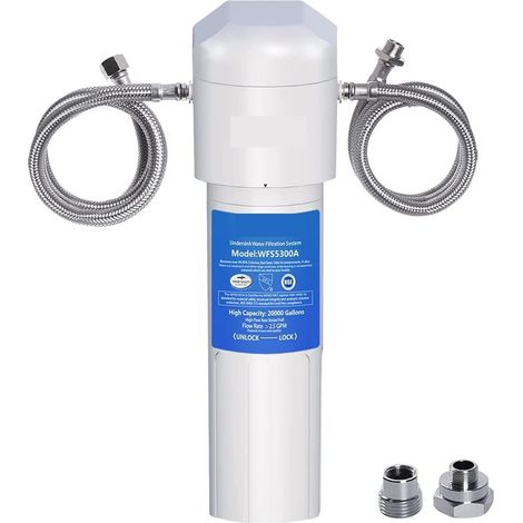 Système de Filtre à Eau, sous l'évier purificateur de Filtre à Eau Potable Connexion directe sous Le système de Filtration d'eau de Boisson de comptoir (Color : Host and Filter, Size : X) (1/5)