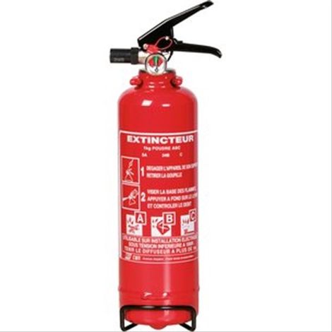Extincteur à poudre NF pour véhicule L110xH380mm 2kg