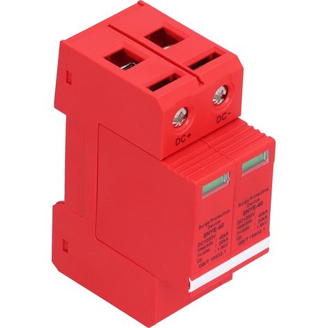 Parafoudre DC photovoltaïque 2P, parasurtenseur basse tension raccordé au réseau, protection solaire 1000V (1/5)