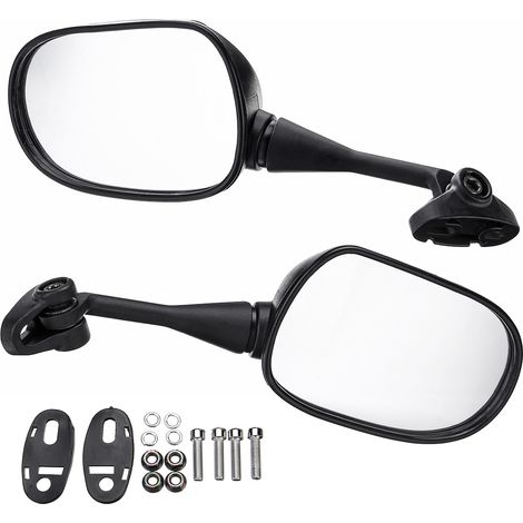 1 Pair Black Motorcycle Back Side Rear View Mirrors For HONDA CBR250R CBR300R CBR500R CBR600RR CBR1000RR (1/4)