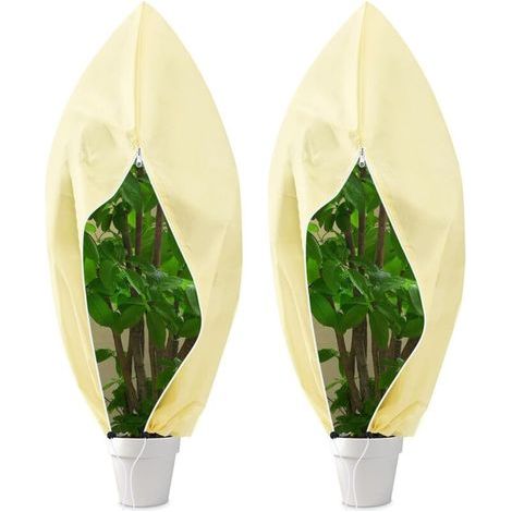 Wintering Plant Cover, 2 PCS Plant Wintering Cover Protective Cover, Plant Protection Bag, Plant Protective Cover, Wintering Cover for Potted Plants (120 x 180cm) (1/5)