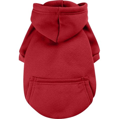 Sweat à capuche pour chien, manteau d'hiver chaud avec poche, manteau d'hiver à capuche pour chien, sweat-shirt pour petit chien, coupe-vent pour Chihuahua, bordeaux, taille S (1/3)