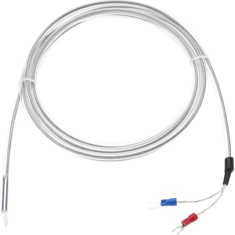 Thermocouple de type K en PTFE, 2 fils, étanche et résistant à la corrosion (1/5)