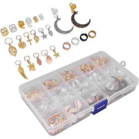 Perles de Dreadlocks 120pcs - Accessoires Cheveux Bohème pour Festival et Cérémonie (1/5)