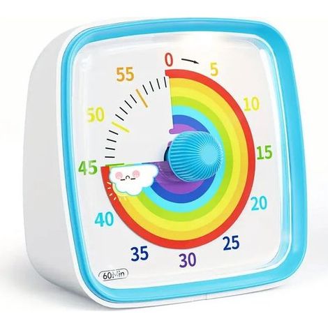 Timer visual 60 minuti con luce notturna, ideale per una cucina, bambini, ufficio e learning (1/5)