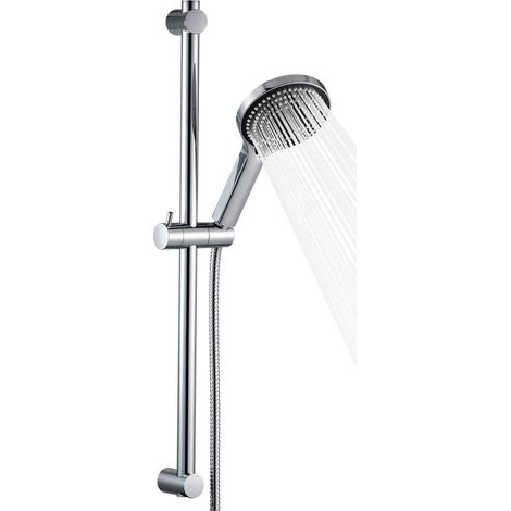 Duschstangenset 70cm mit 6 Strahlarten Brausekopf und 1,6m Schlauch (1/5)