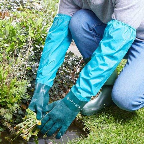 Briers Long Full Length Drain Pond Tank Garden Gloves Waterproof Cleaning (1/2)