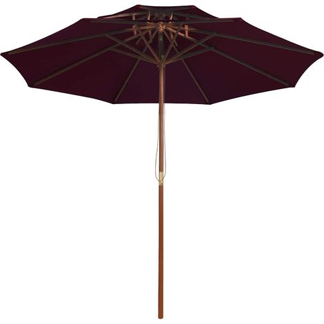 Maison Exclusive - Sonnenschirm mit Doppeldach und Holz-Mast Bord (1/5)