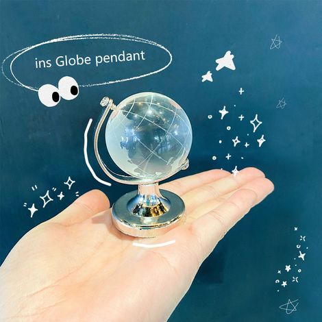 Schlichte, stylische Mini-Globus-Mädchenherz-Kreative Transparente Tischdekoration (1/5)