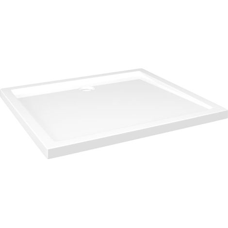 Piatto doccia base doccia piatto doccia bagno WC cabina doccia casa interno rettangolare 80x90 cm ABS bianco 020001952
