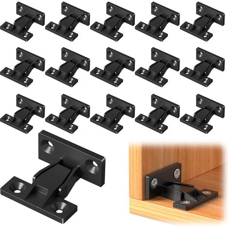Keku Lot de 16 paires de clips à pousser pour panneau de plinthe en ABS pour meubles cachés (1/4)